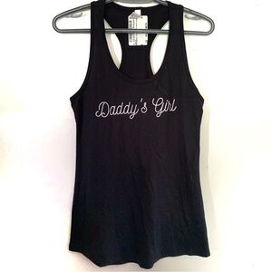 Daddy’s Girl Women’s Black Tank Top Size Medium New